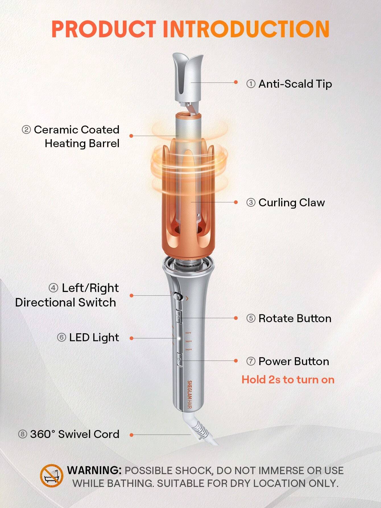 It-Curl One-Touch Instant Curler - 32mm. EU plug