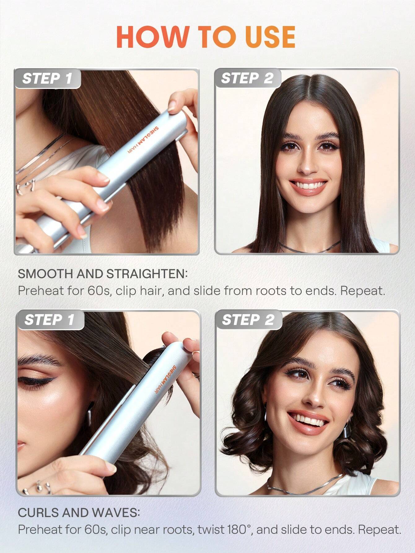 Travel Buddy Mini Hair Straightener. EU plug