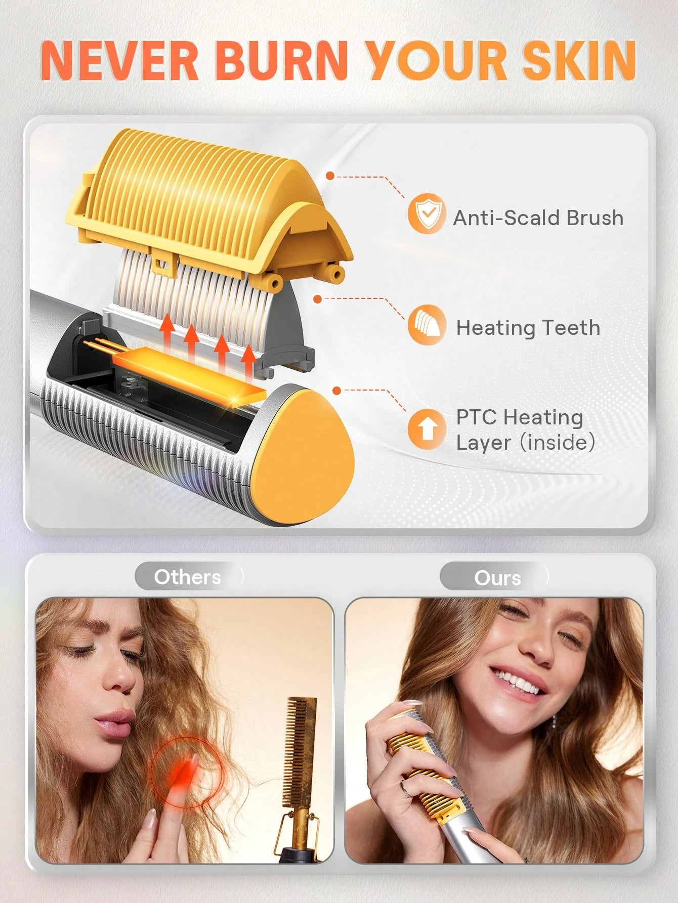 SLeek Chic 3D Thermal Straightening Brush-US Plug