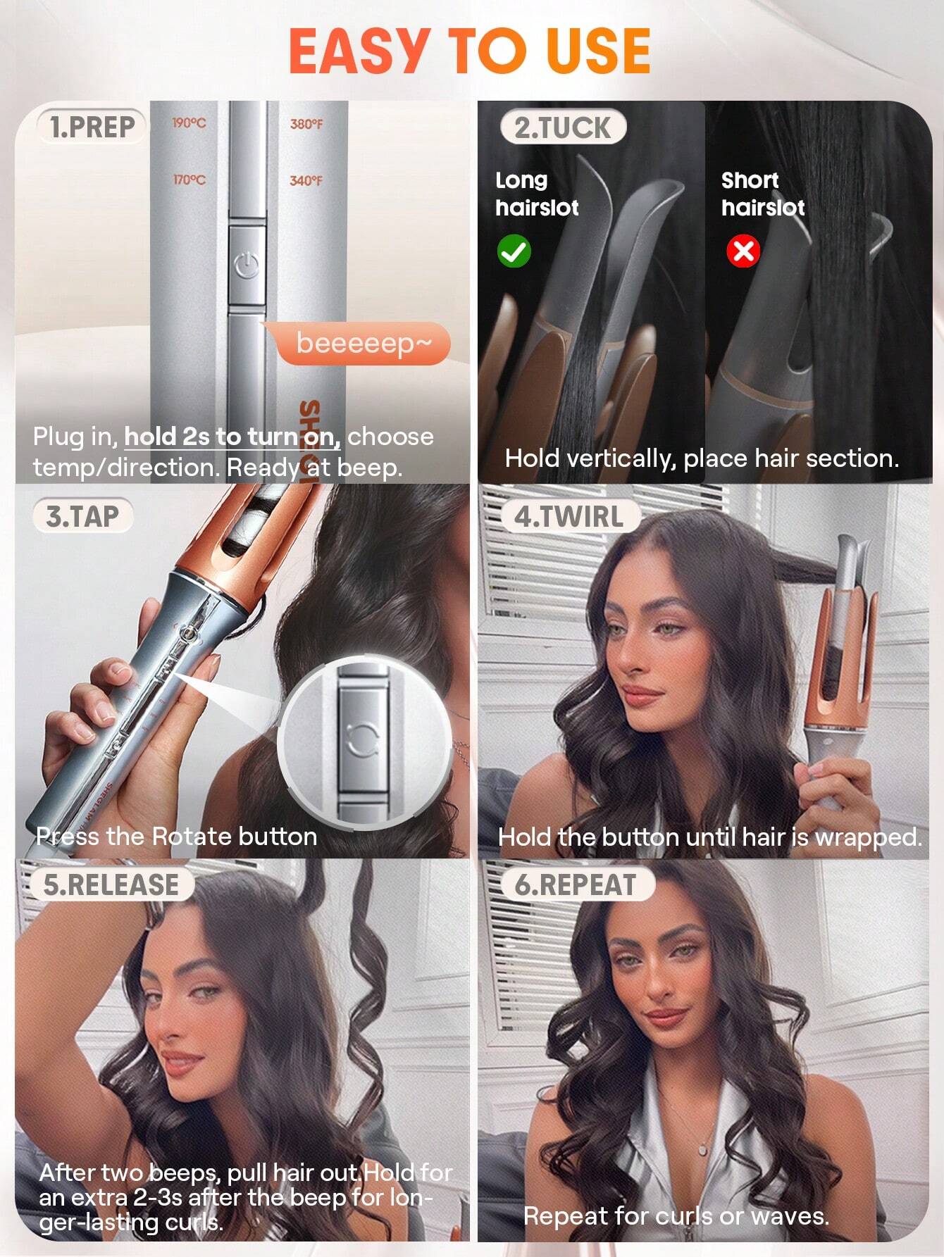 It-Curl One-Touch Instant Curler - 32mm. EU plug