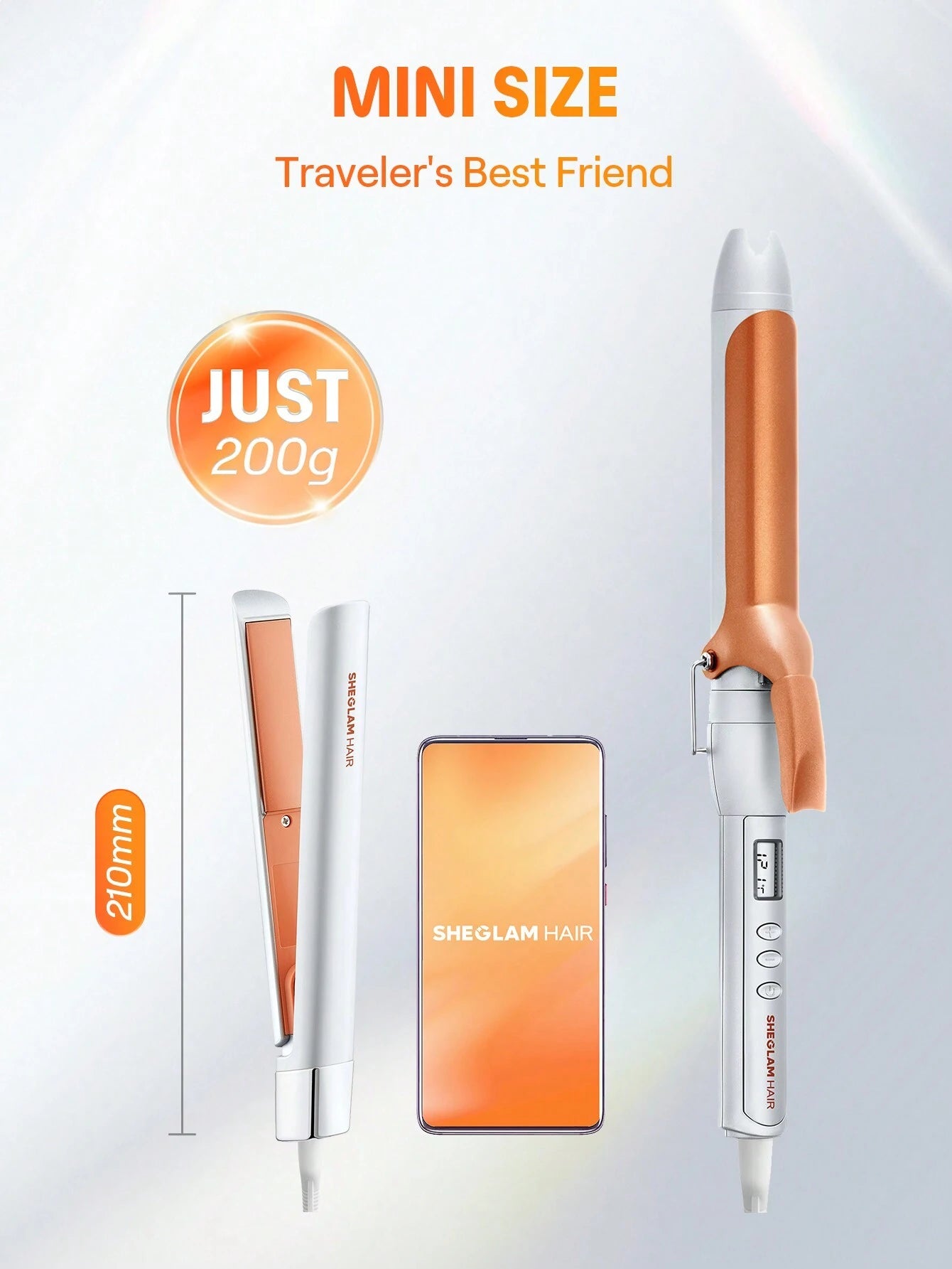 Travel Buddy Mini Hair Straightener. EU plug
